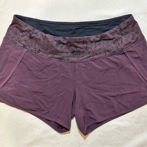 Lululemon Athletica Speed Short in Star Crushed Black Dark PurpleAthletic Shorts